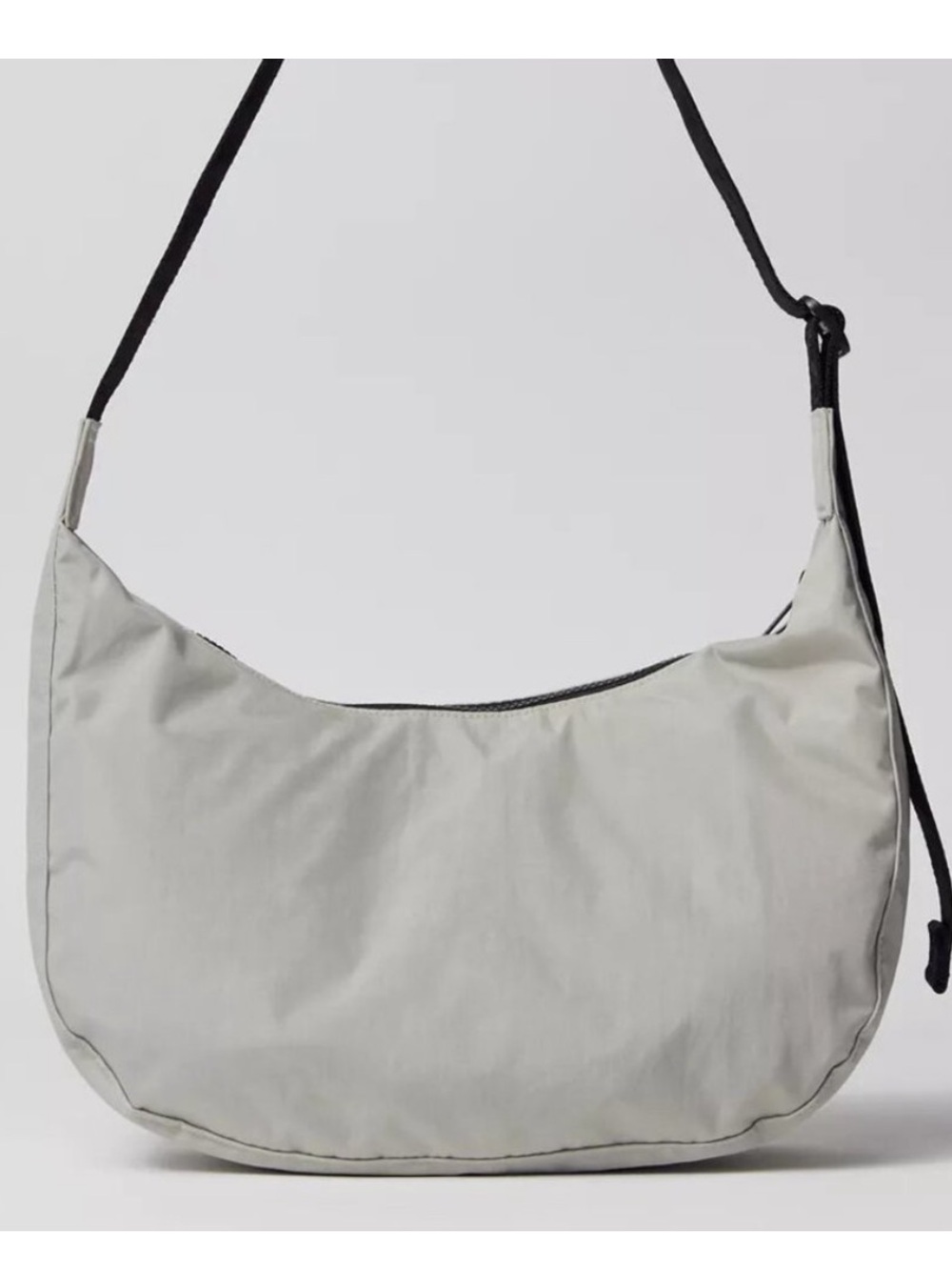 NWT BAGGU Medium Crescent Bag - Grey
